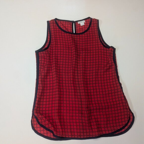 Liz Claiborne Size Small Tank in Red and Navy - Picture 8 of 11